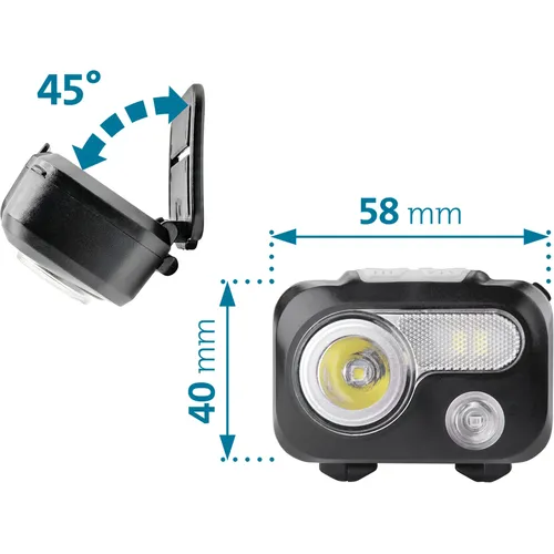 Čelovka 180lm, xpg EXTOL LIGHT 43467
