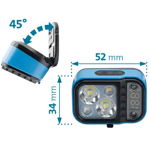 Čelovka 200lm, xpg, usb nabíjení EXTOL LIGHT 43189