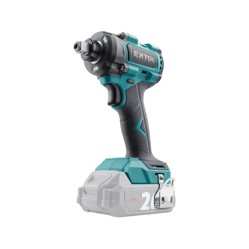 Utahovák rázový 2v1 (1/4" a 1/2") aku share20v, 430nm, brushless, bez baterie a nabíječky EXTOL INDUSTRIAL 8791871