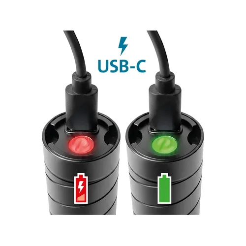 Svítilna 300lm, white laser led, zoom, usb nabíjení EXTOL LIGHT 43149