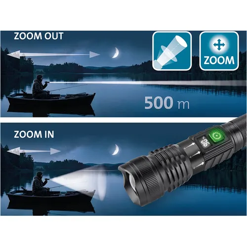 Svítilna 1000lm, usb nabíjení, white laser led EXTOL LIGHT 43171