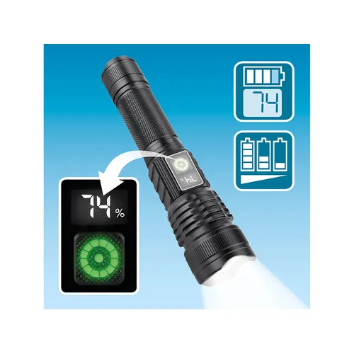 Svítilna 1000lm, usb nabíjení, white laser led EXTOL LIGHT 43171