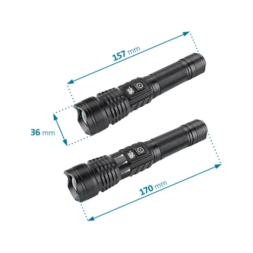 Svítilna 1000lm, usb nabíjení, white laser led EXTOL LIGHT 43171
