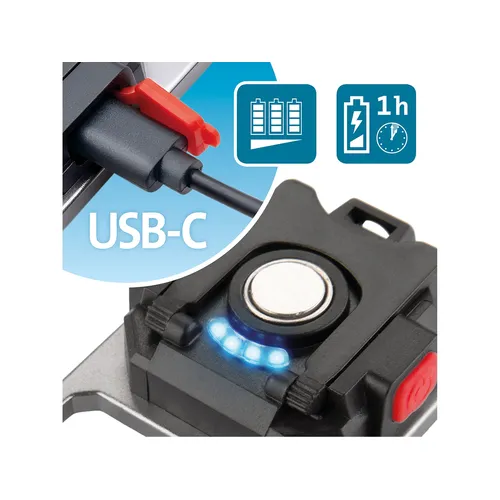 Světlo s klipem, 670lm, usb nabíjení EXTOL LIGHT 43148