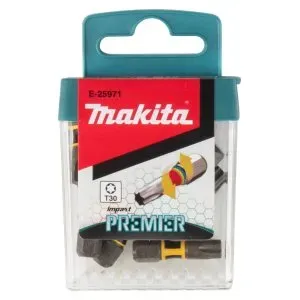 Makita E-25971 torzní bit řady Impact Premier (C-form) T30-25mm, 15 ks